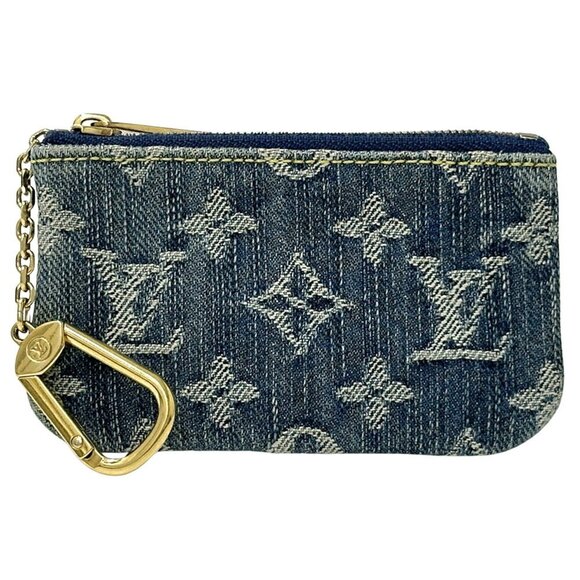 LOUIS VUITTON Blue Monogram Pouch - Picture 1 of 12